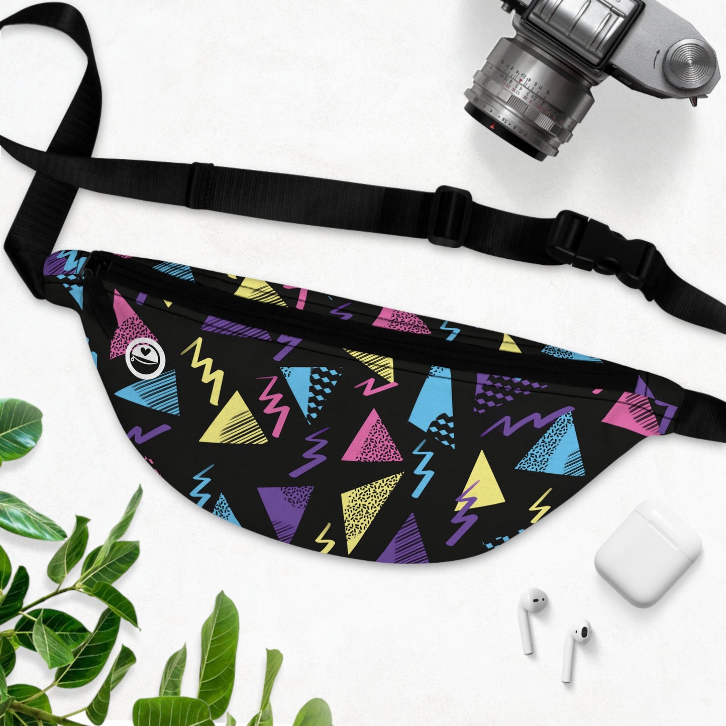 Saved By The Dang Bell - The Allsack - Orders ship within three (3) Business Days of order Personalization is free of charge Includes credit card holders Black lining with inside divider and zipper pocket on the back Adjustable waist band 100% Polyester One size One-sided print Assembled in the USA from globally sourced parts