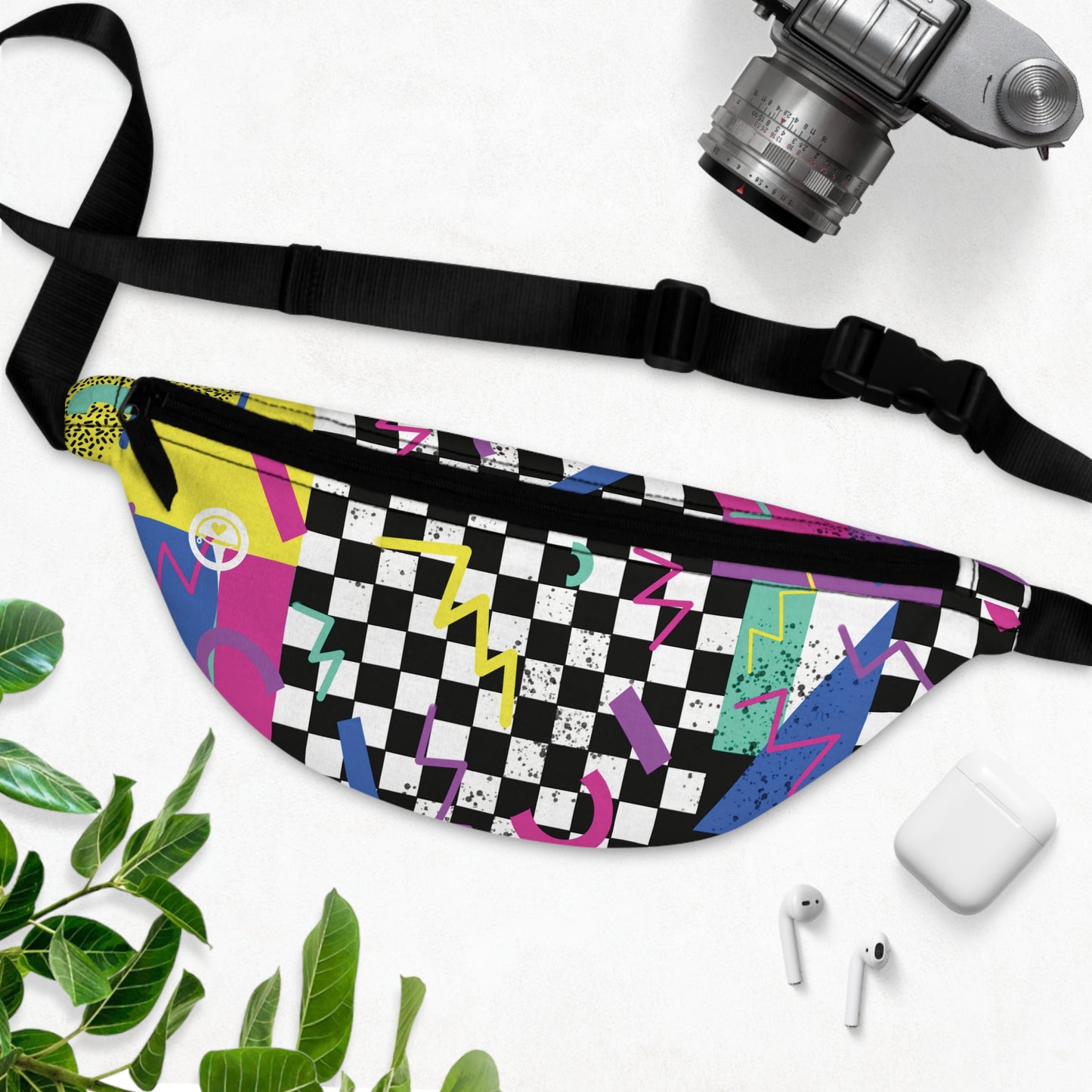 If I Could Turn Back Time - The Allsack - Orders ship within three (3) Business Days of order Personalization is free of charge Includes credit card holders Black lining with inside divider and zipper pocket on the back Adjustable waist band 100% Polyester One size One-sided print Assembled in the USA from globally sourced parts