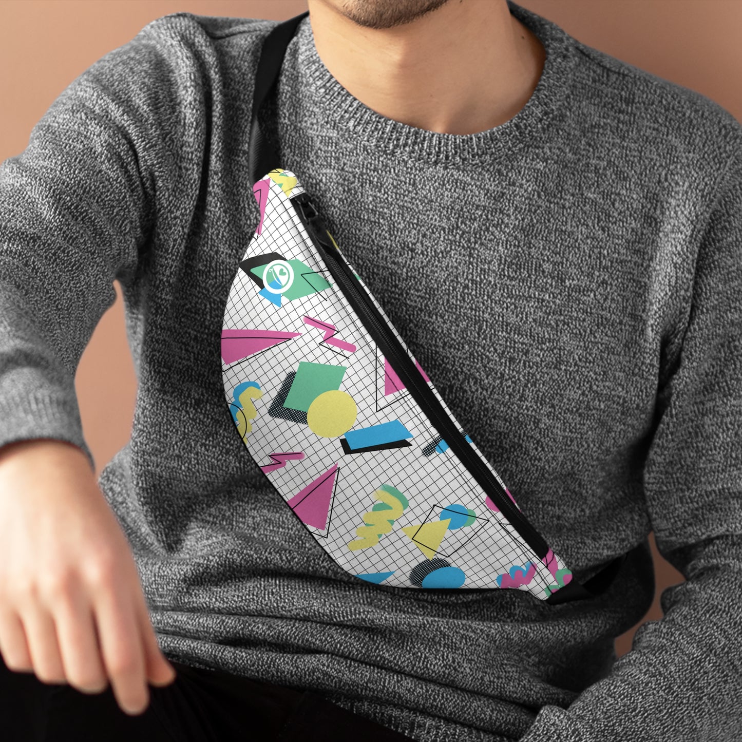 Wake Me Up Before You Pogo - The Allsack - Orders ship within three (3) Business Days of order Personalization is free of charge Includes credit card holders Black lining with inside divider and zipper pocket on the back Adjustable waist band 100% Polyester One size One-sided print Assembled in the USA from globally sourced parts