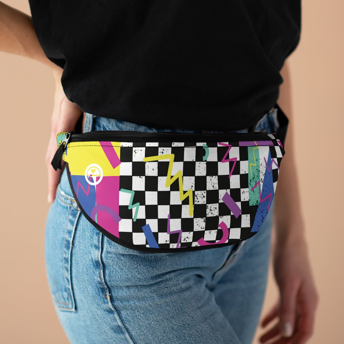If I Could Turn Back Time - The Allsack - Orders ship within three (3) Business Days of order Personalization is free of charge Includes credit card holders Black lining with inside divider and zipper pocket on the back Adjustable waist band 100% Polyester One size One-sided print Assembled in the USA from globally sourced parts