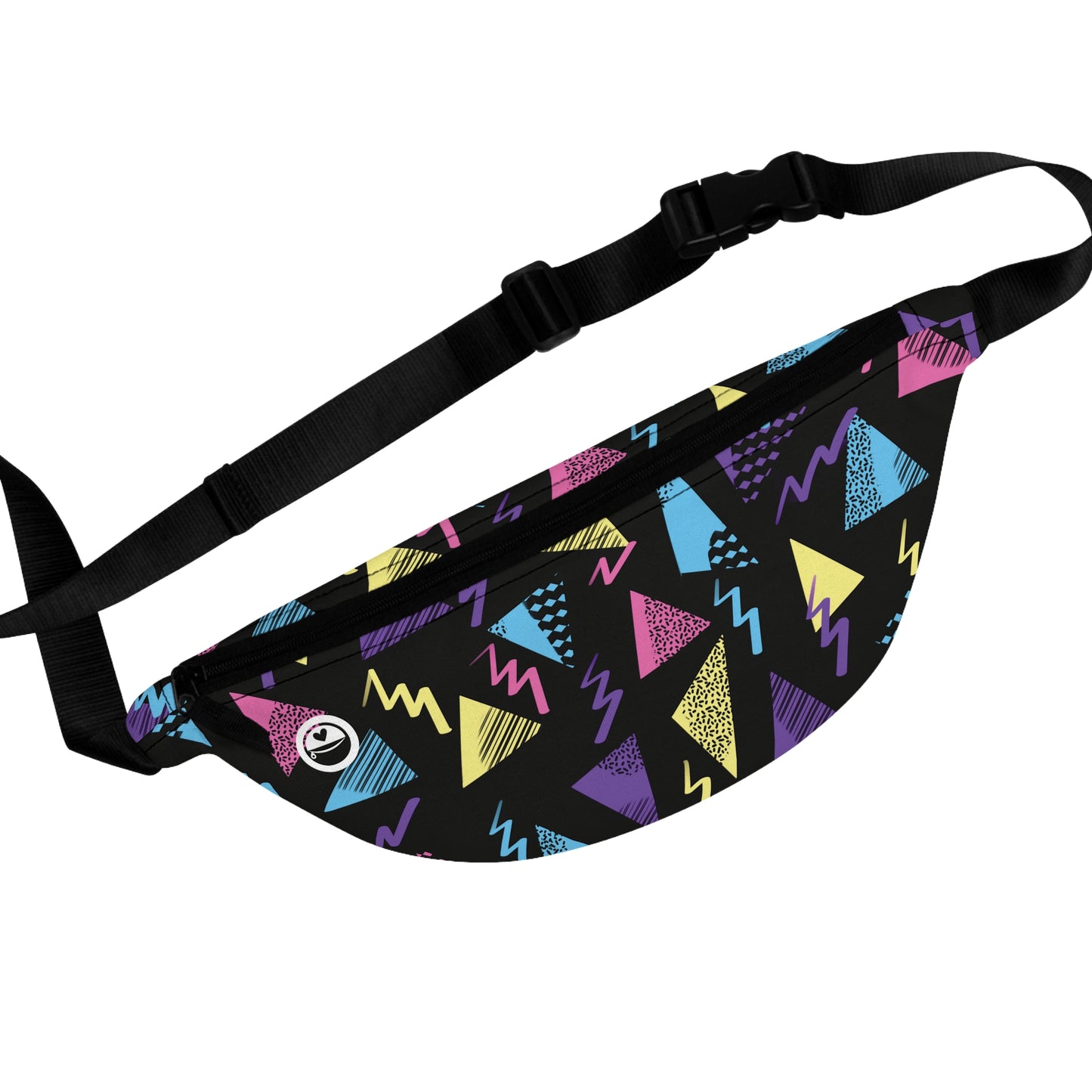 Saved By The Dang Bell - The Allsack - Orders ship within three (3) Business Days of order Personalization is free of charge Includes credit card holders Black lining with inside divider and zipper pocket on the back Adjustable waist band 100% Polyester One size One-sided print Assembled in the USA from globally sourced parts