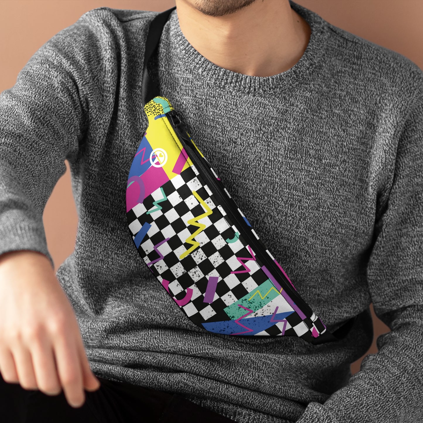 If I Could Turn Back Time - The Allsack - Orders ship within three (3) Business Days of order Personalization is free of charge Includes credit card holders Black lining with inside divider and zipper pocket on the back Adjustable waist band 100% Polyester One size One-sided print Assembled in the USA from globally sourced parts