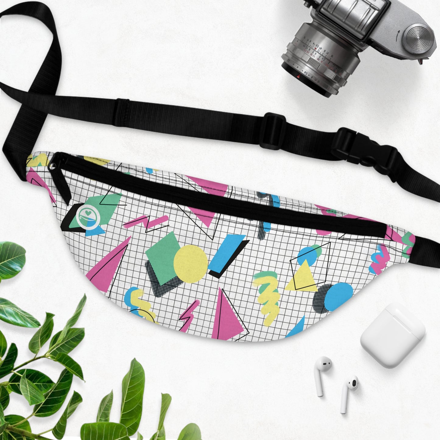 Wake Me Up Before You Pogo - The Allsack - Orders ship within three (3) Business Days of order Personalization is free of charge Includes credit card holders Black lining with inside divider and zipper pocket on the back Adjustable waist band 100% Polyester One size One-sided print Assembled in the USA from globally sourced parts